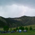 lightning storm, Lewis and Clark Caverns, Montana