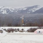 Skijoring in Whitefish, Montana, winter 2014