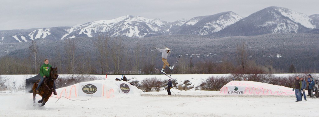 SkiJoring in Whitefish, Montana